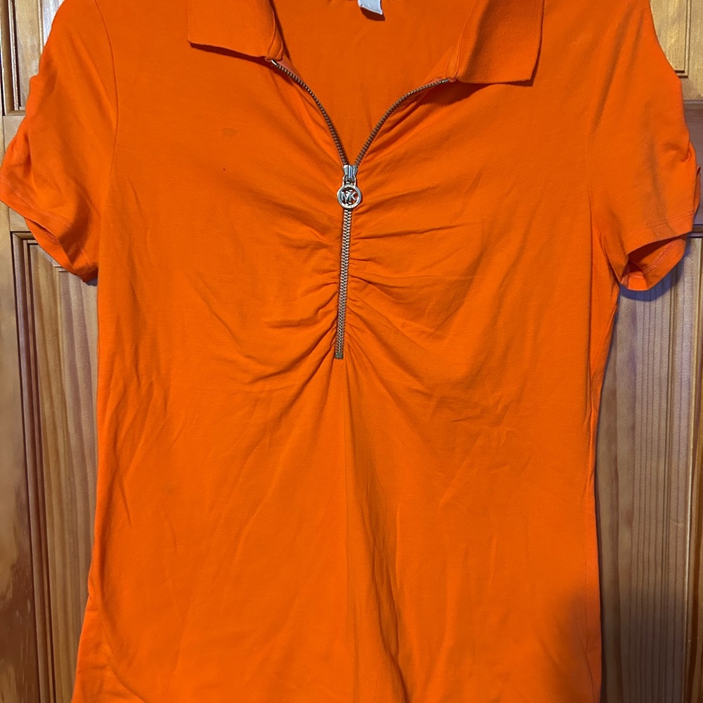 Michael Kors Orange Short Sleeve Top